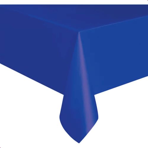 Toalha De Mesa Plastica 80x80 Cm Azul Royal Abaplast