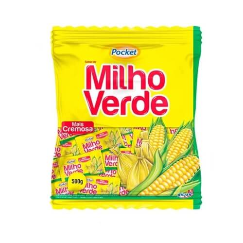 Bala Milho Verde C/ 500 Gr Pocket