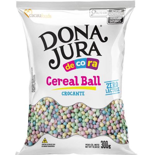 Cereal Mini Ball Colorido Bebe 300 Gr Cacau Foods