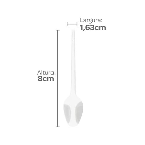 Mini Colher Cristal C/ 100un Strawplast