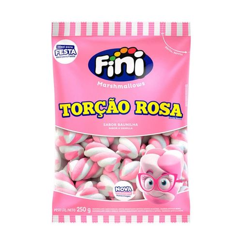 Marshmallow Torção Rosa 250 Gr Fini