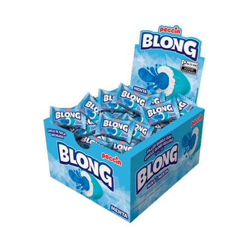Chicle Blong Menta Azul 200 Gr Peccin