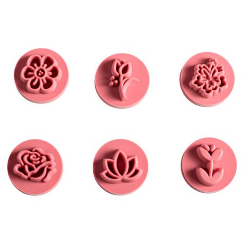 Kit Carimbo Flores Rosa Bebe (413595) Bluestar
