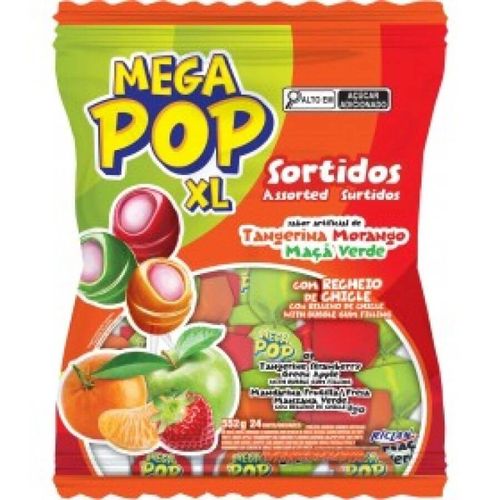 Pirulito Sortido 768gr Mega Pop