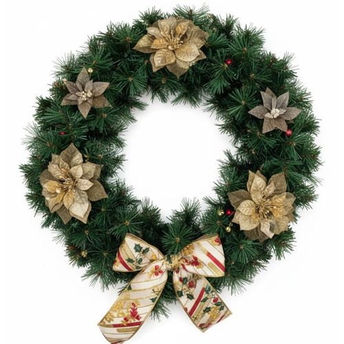 Decoração Guirlandas 30 Cm Dourada Qfesta