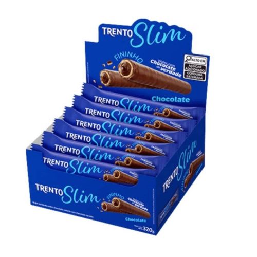 Wafer Trento Slim Chocolate 320 Gr (16x 20gr) Peccin