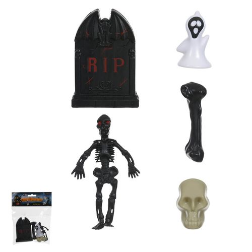 Enfeite Halloween Kit Terror 6 Cm Colorido C/ 5 Un (50616001) Flor Arte