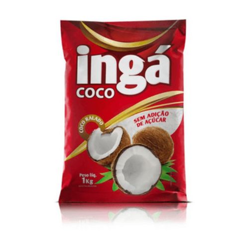 Coco Ralado Desidratado S/ Açucar 500 Gr Inga Coco