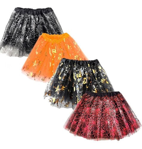 Saia Tule Halloween 35cm Cores Diversas