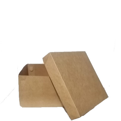Caixa Bolo Kraft S/ Visor 29x29x16 Cm (2929160105) Un Agabox