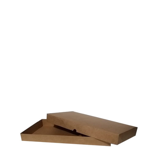 Caixa Doce/Salgado Kraft 40x20x4 Cm (4020040101) Un Agabox