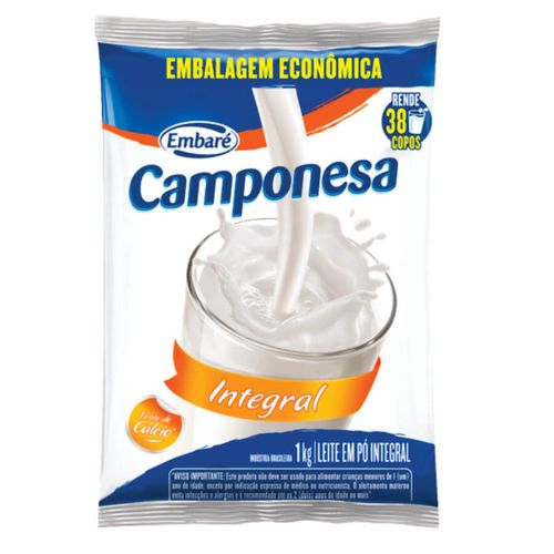Leite Em Pó Integral 1 Kg Camponesa