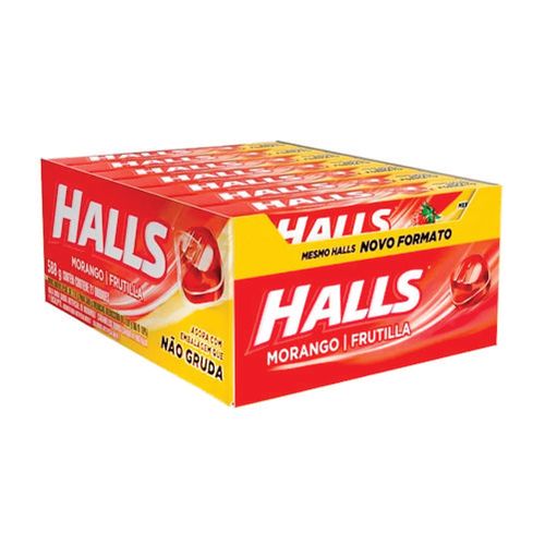 Halls 21s Morango 588 Gr