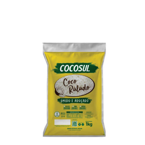 Coco Ralado Flocado Umido 1 Kg Cocosul (Unid)