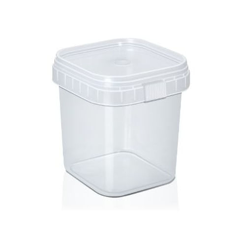 Kit Pote Quadrado 220 Ml C/ Lacre C/ 50 Un Ws