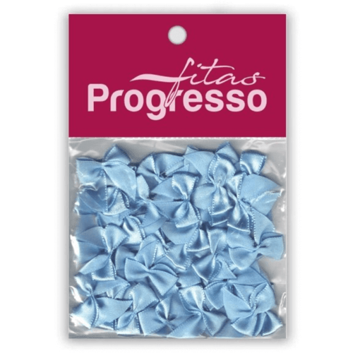 Laço Borboleta 10mm L009-010 Azul Bebê Cor 212 C/ 50 Un Progresso