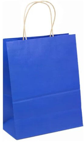 Sacola Papel Azul 12x7x16 C/ 10 Un Vinco