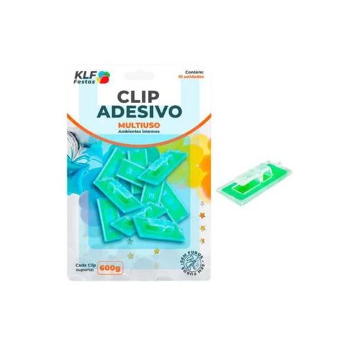 Clip Adesivo C/ 10 Un Klf