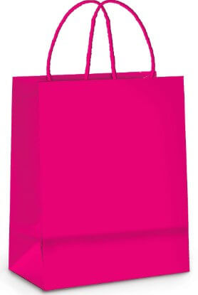 Sacola Papel Pink 12x7x16 C/ 10 Un Vinco