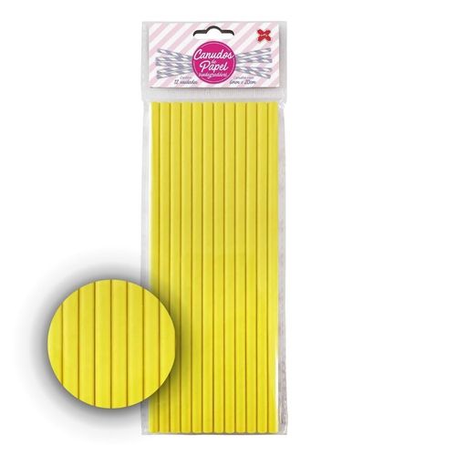 Canudo Papel Liso Candy 25 Unidades Fox