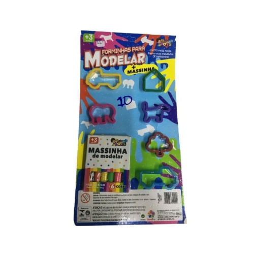 Forma P/ Modelar+Massinha Mini Toys