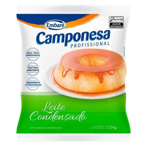 Leite Condensado Semi Bag 2,5 Kg Camponesa