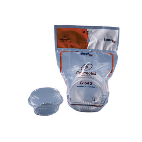 Emb. Mini Doce Redondo G645 Sf 120 Ml C/ 10 Un Galvanotek