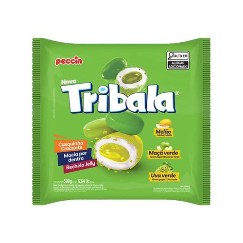 Bala Tribala Verde Sortida 500 Gr Peccin