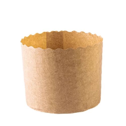 Forma Panetone 250 Gr Kraft 105x75 Mm C/ 100 Un Top Line
