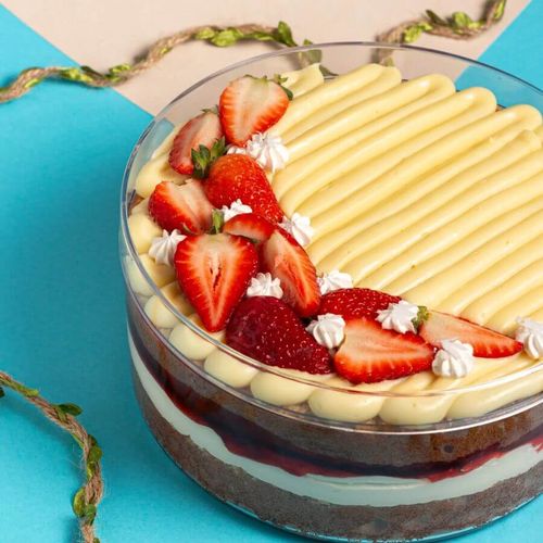 Caixa Acrilica 18,6x8,7 Redonda Cake Box 2l Bluestar