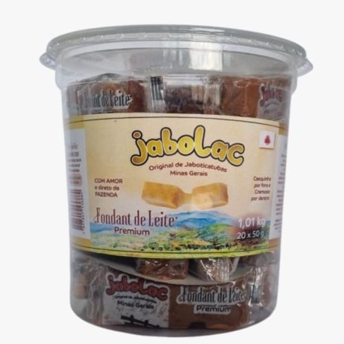 Fondant De Leite Cremoso Premium C/ 20 Un 1,01 Kg Jabolac