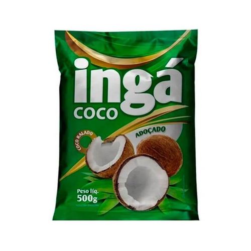 Coco Ralado Fino Adoçado 500 Gr Inga Coco