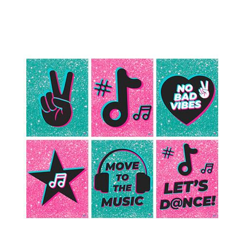 Quadrinhos Divertidos Music Move Menina C/ 6 Un Junco