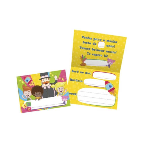 Convite Mundo Bita 2 C/12 Regina