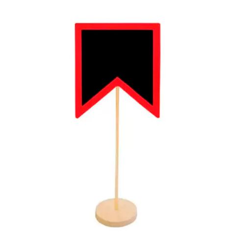 Mini Lousa Bandeirinha Com Haste Vermelho Grintoy