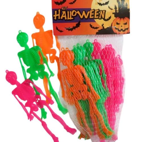 Kit Halloween Mini Esqueleto 3un Plastoy