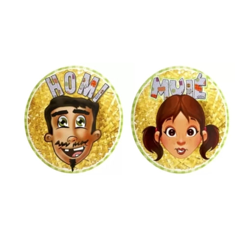 Placa Junina P/Banheiro F.Maluca