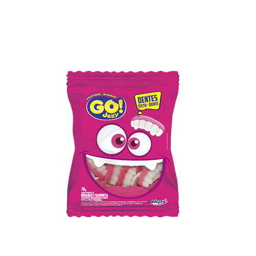 Bala Dentadura 70 Gr Go Jelly