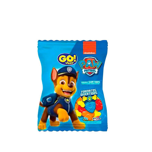 Bala Patrulha Canina Sabores Sortidos 70 Gr Go Jelly