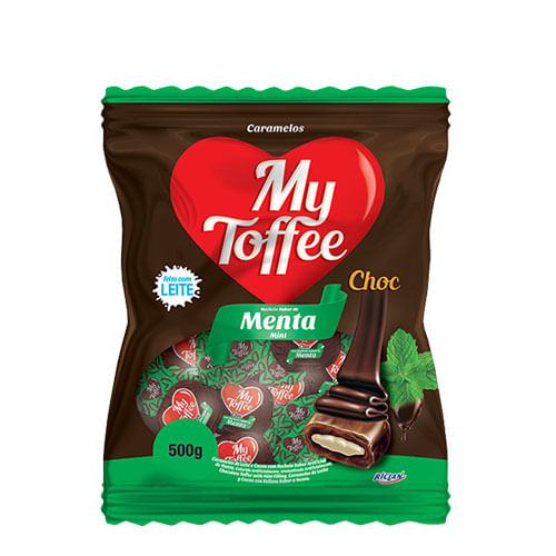 Bala My Toffee Chocolate C/ Menta 500 Gr Riclan