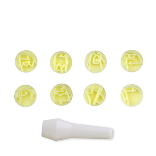 Kit Carimbo Flork Amarelo Bluestar