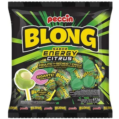 Pirulito Blong Energy Citrus 672 Gr Peccin