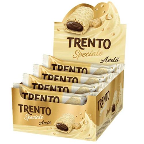 Wafer Trento Speciale Avelã Branco 312 Gr (12x26gr) Peccin