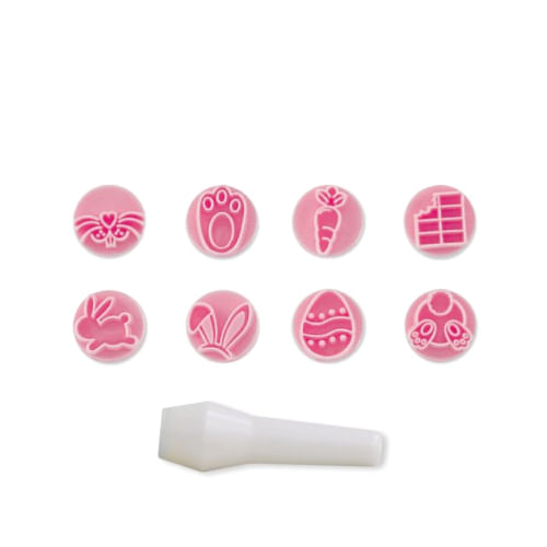 Kit Carimbo Pascoa Rosa Bebe (411461) Bluestar