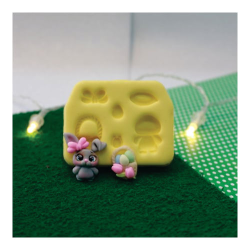 Molde Silicone Coelinho C/ Cestinha (411645) Bluestar