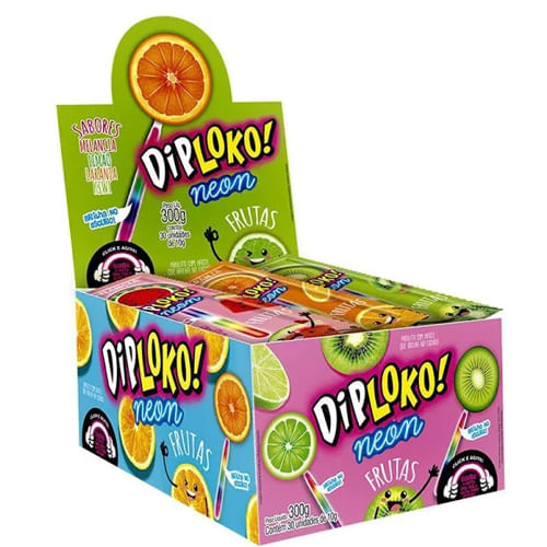 Diploko Neon Frutas 30x10 Gr Danilla
