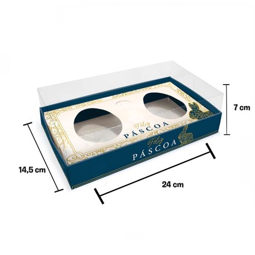 Caixa Ovo De Colher 2 Cavas 150 Gr  Eleganc Un Jr