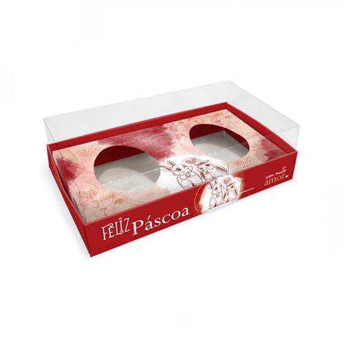 Caixa Ovo Collher 2 Cavas 150 Gr Apaixonados Un Jr