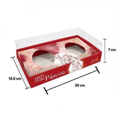 Caixa Ovo Collher 2 Cavas 150 Gr Apaixonados Un Jr