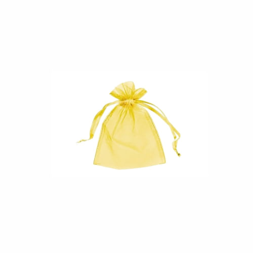 Saco Organza 11x14 Dourado C/ 10 Un Brfestas